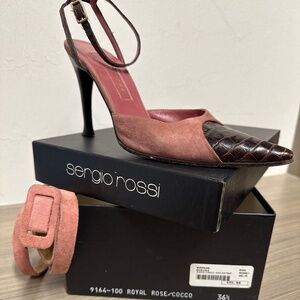 Vintage Sergio Rossi suede sandals